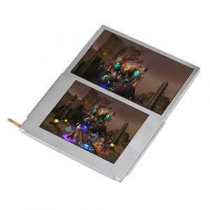 PUSOKEI Écran LCD Compatible avec 2DS, écran de Remplacement Haut et Bas HD Display 2DS de Remplacement, résistant à l'usure et à la Pression, Accessoires de Jeu (Pusokei, neuf)