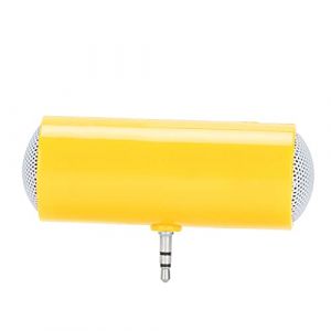 lvifloae Portable Mini STÉRÉO SPEAUX, 3,5 mm Jack Stéréo Mini Haut-Parleur Portable Portable Wireless Plug in Speaker to Music Watch Movies Play Games Speaker pour Les téléphones (Jaune) (beiyuanwangluo, neuf)