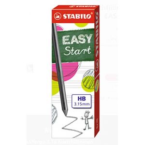 Stabilo Easy Ergo Lot de 2 recharges de crayon HB 3,15 mm = 12 mines (Pegas-Store, neuf)