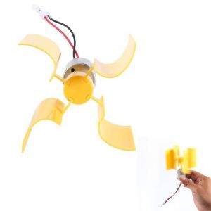 Générateur de Vent Vertical, Mini Eolienne Verticale, Éolienne Verticale 0.55W 5.5 m/s Kit de Moteur de génération de Vent modèle d'assemblage à Monter soi-même pour Bricolage et Enseignement (Fictory-EU, neuf)
