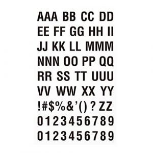 faux tatouage， Tatouages ​​temporaires, 2 feuilles d'autocollants de tatouage temporaire Alphabet, lettre de bloc, faux tatouage, Kit de tatouage de nom &agrave; faire soi-m&ecirc;me, noir (YTBHSHXZ, neuf)