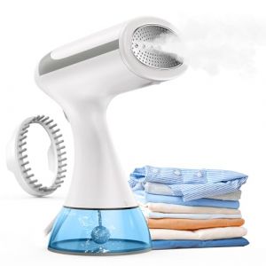 Défroisseur Vapeur, 1500W Défroisseur Vapeur Portable, Defroisseur Vapeur Vertical avec Réservoir d'eau de 300ml, Réchauffage Rapide en 30s, Fer à vapeur de voyage pour enlever les plis des vêtements (QiZiH Technology, neuf)