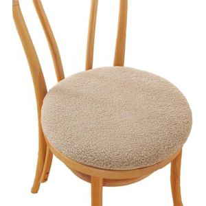 Galette de Chaise Rond 30/35/40/45/50cm, Coussin de Chaise Velours, Lavable de Coussin Chaise, Coussin Exterieur, Coussin Chaise Epais Tatami, pour Int&eacute;rieur Ext&eacute;rieur Jardin(Khaki,Diameter: 30cm) (SIQIKEJI-UK, neuf)