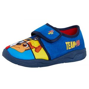 Paw Patrol Chase Marshall Pantoufles pour gar&ccedil;on Fermeture tactile, bleu, 9 UK Child (Lora Dora, neuf)