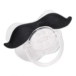 Sucette Drôle de Bébé, Sucette de Moustache Embrassable Mignonne Sucette de Moustache Sucette de Barbe de Lèvres Mignonnes Matériel de Silicone de Qualité Alimentaire Respectueux de L'environnement(1) (Pactrae, neuf)
