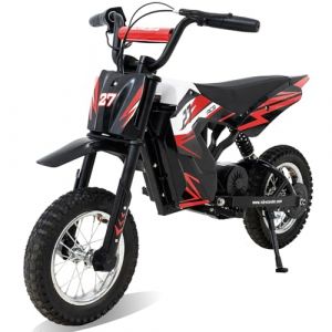 RCB Moto Électrique Enfants, pneus pneumatiques 12 Pouces, Moteur performant, 3 modes8/12/25KMH, autonomie Max 15KM, vélo Moto Cross pour Enfants âgés de 3-12 Ans (XF MOTOR, neuf)