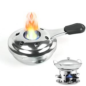 Br&ucirc;leur &Agrave; Fondue, Taozoey Br&ucirc;leur d'alcool, R&eacute;chaud &agrave; Alcool en Acier Inoxydable, Br&ucirc;leur P&acirc;te Portable, Mini R&eacute;chaud &agrave; Alcool pour l'ext&eacute;rieur, kit de Survie pour Urgence (XHYUN, neuf)