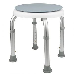 Tabouret de Douche pivotant à 360°Hauteur réglable Aide à la Douche siège de Bain antidérapant en Aluminium pour Personnes âgées, Femmes Enceintes (Hechheu, neuf)