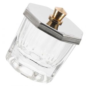 Ipetboom Verre Godet pour Vernis &agrave; Ongles avec Couvercle M&eacute;tallique Coupelle &agrave; Ongles pour Manucure et Pot de M&eacute;lange (hikarish, neuf)
