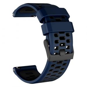 MYSNBKN Bracelet montre pour Suunto 9/9 Baro/D5/D7/Spartan Sport/Wrist HR/Traverse 24mm/Smartwatch 2 SW2, 24mm Quick Release Silicone Replacement Band (MYSNBKN-FR, neuf)