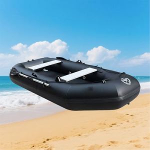Pounjsd Bateau Pneumatique Plancher Latte Carbone - Bateau Gonflable Piscine 2m - Annexe Gonflable pour 2,3 Personnes - Kayak de mer Gonflable - Bateau de P&ecirc;che en Caoutchouc (jianfei shop, neuf)