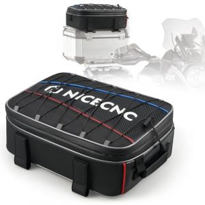 NICECNC Sacoche pour Moto 20L Extensible, Sacoche De Moto Multifonctionnelle avec Outils Compatible with BMW R1250gs R1200gs Adventure 2007-2013, R1200gs LC 2013-2017, F650 700 750 800 850gs,1pcs (Haixiang2024, neuf)