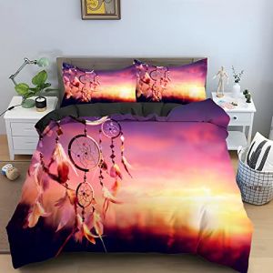 ZAHOCAI Housse De Couette 240 X 260 Attrape RêVe Violet 3D Imprimé Ensemble De Literie pour Adulte Enfant Filles Garcons Parures De Lit Douce +2 Taies d'oreiller 65x65 Housse De Couette 3 PièCes (LIUJUNHUI的店, neuf)