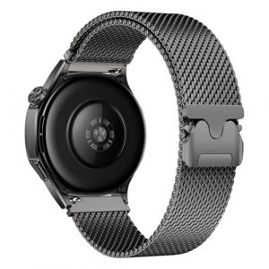 MroTech Compatible avec Samsung Galaxy Watch 3 45mm/Galaxy Watch 46mm Bracelet Gear S3 Frontier/S3 Classic Bracelet magn&eacute;tique milanais magn&eacute;tique en acier inoxydable 22mm pour Homme Femme,Gris (mocobeuk, neuf)
