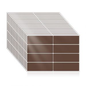 YIKIADA Lot de 160 &eacute;tiquettes autocollantes rectangulaires marron 75 x 25 mm, imperm&eacute;ables, pour &eacute;tiquetage de confiture, &eacute;tiquettes d'adresse (YIJIADA, neuf)
