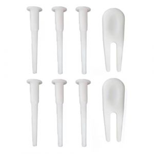 TSUOUKL 12 Pcs Bouchon d'air Yoga, Kit de Remplacement de Bouchon de Ballon d'exercice pour Yoga, Yoga Air Bouchon, Tige de Prise de Rechange, avec 2 Outil Amovible (TSUOUKL, neuf)