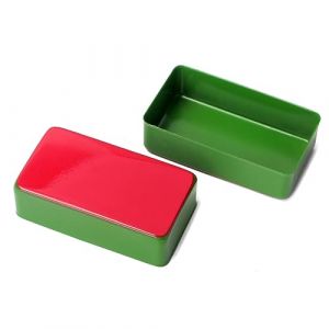 YARNOW 2 Pièces Cache Covers Laiton Entièrement Fermé Pour Micro Simple Bobine Humbucker Guitare Résistant Corrosion Protection La Transpiration Rouge Et Vert (Karrymao, neuf)