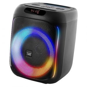 T&rsquo;NB Enceinte Cube Blaster - Enceinte avec Connexion sans Fil Bluetooth, Puissance 40 Watts, Lumineuse avec 4 Modes RGB, Id&eacute;al pour F&ecirc;tes Et Soir&eacute;es, Format Carr&eacute; L&eacute;ger A Emporter Partout - Noir (T'nB, neuf)