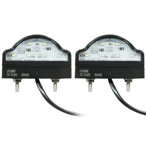 SPARKMOTO 2 x Feux Éclairage de Plaque D'immatriculation LED pour Remorque Voiture RV Camion,12V 24V Éclairage de Plaque D'immatriculation LED Remorque étanche,feux arrière de remorque à led (SPARKMOTO, neuf)