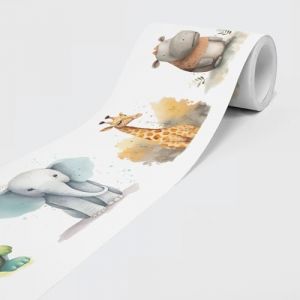 Frise autocollante - Frise murale décorative pour murs, meubles, plafonds, papiers peints, portes, animaux - 5 m x 15 cm (DIMEX LINE, neuf)