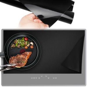 LOMUG 90 x 54 cm - Grand tapis de protection en silicone pour plaque &agrave; induction - Tapis de protection pour plaque &agrave; induction - Antid&eacute;rapant - Pour cuisini&egrave;re &agrave; induction (JINGMEI-UK, neuf)