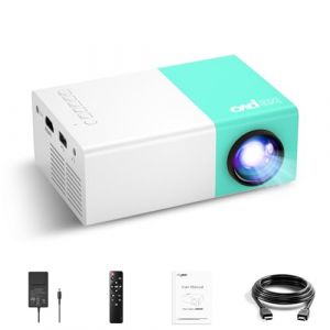 wepvo Mini Portable Projecteur de Cinéma Extérieur, Projecteur Vidéo LED Pico pour Le Cinéma à Domicile, Vidéoprojecteur Compatible avec Un Smartphone/Une Tablette/Un Ordinateur Portable/Une clé TV (WRA Direct, neuf)