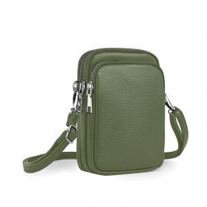 Casecond Sacs Bandouli&egrave;re Femme Petit Sac T&eacute;l&eacute;phone Portable Crossbody Mini Pochette en PU Cuir Porte Portefeuille Sac &agrave; Main Sangle Sacoche pour iPhone 16 Pro Max Samsung S25 Xiaomi BIS zu 7.5" Vert (Erlesw, neuf)