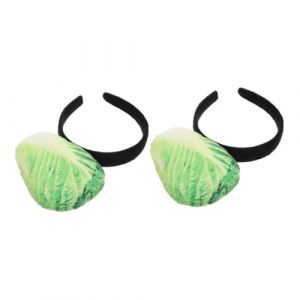 Healvian Couvre-chef Dhalloween - Lot De 2 Bandeaux À Cheveux En Forme De Chou Chinois - Doux Et Confortable (Le Sengyu, neuf)