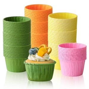 Gsakskdsap 160 Pcs Caissette Muffins Papier, Caissettes Cupcake, Moules Muffins, Tasses de Cuisson, Naturel Moule Cupcake Papier, Cupcake Caissette, Mini Muffins pour Fête, Mariage, Noël (ALISTAR STORE S.R.L., neuf)