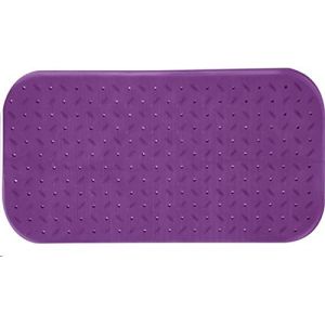 MSV Premium Tapis de Douche antibactérien antidérapant avec ventouses Violet/Violet Env. 36 x 76 cm Lavable à 60 °C (bad_ambiente24, neuf)