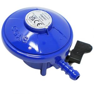 Dapetz ® Détendeur de gaz butane à clipser avec 30 mbar compatible avec entrée Calor Flogas 21 mm caravane camping-car pour bouteille de gaz Flogas Calor 7 kg, 13 kg et 15 kg (Dapetz, neuf)