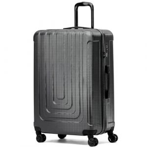 Flight Knight Premium Lightweight Suitcase - Built-in TSA Lock - 8 Spinner Wheels - ABS Hard Shell Check in Highly Durable Luggage - Large - 76.5x52x30cm (Prime Brands Group FR, neuf)