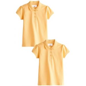 NEXT Polo Standard à Manches Courtes 100% Coton, Lot de 2 Jaune 5 Ans (Next Germany GmbH, neuf)