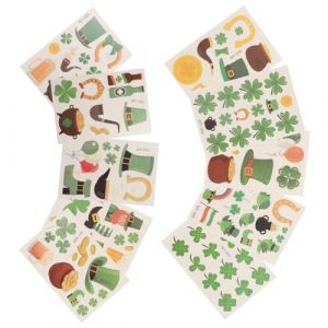 TOGEVAL 10pièces Autocollants De Visage Trèfle Saint-patrick Pour Garçon Fille De Autocollants Temporaires Auto-adhésifs Pour Fête Irlandaise Décoration Amusante Et Sécurisée Pour (BOBOLING, neuf)