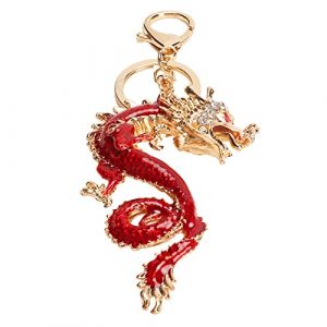 MRSTORY Porte-clés Dragon Chinois Exquis Porte-bonheur Sac Dragon Porte-clés Pendentif Sac à Main Voiture (redzhi, neuf)