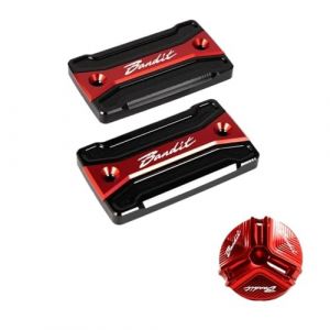 Couvercle Maître-Cylindre Frein Bouchon De Réservoir Liquide Frein Avant Protection Bouchon Remplissage Carburant Accessoires De Moto pour Bandit S650 600 650 1200 1250 1250S (jicbhd, neuf)