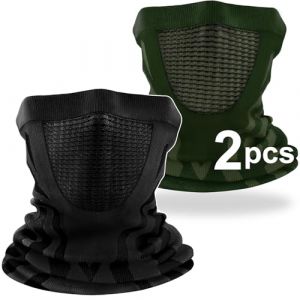 ENONEO Cache Cou Homme Femme Sport Cagoule Moto Tour de Cou Polaire Balaclava Hiver Running Cache Cou Ski Coupe-Vent Respirant Masque Femme Cagoule Velo VTT Running Bandana Nez Ski (ENONEO, neuf)