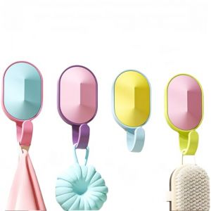 joonnair 4 pi&egrave;ces Couleur Porte Manteau Enfant Porte Manteau b&eacute;b&eacute; - Patere Murale Sans Percage, Crochet Adh&eacute;sif Mural pour Chambre Enfant Pat&egrave;res et Crochets pour D&eacute;coration Murale Enfant pour Armoire (joonnair, neuf)