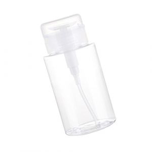 Distributeur &agrave; poussoir avec bouchon rabattable - Bouteille vide transparente verrouillable - Bouteille vide pour produits de toilette/shampooing (pihumaoyi, neuf)