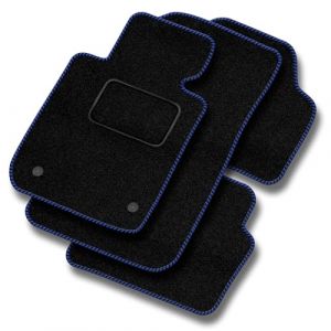 MOTOS tapis voiture en velours standard destiné à Mini Cooper III 2014-2023 - Standard, Tissé, Bleu - Découvrez un nouveau confort de conduite avec un jeu de tapis de sol voiture en velours pour votre (MOTOS EU, neuf)