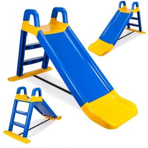 COIL Toboggan Extérieur Aire De Jeux pour Jardin Toboggan Enfant Extérieur - Toboggan Intérieur, Toboggan De Jardin Enfant Toboggan - Toboggan Autonome, Toboggan (Bleu/Jaune) (COIL, neuf)