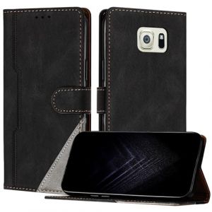 JayModCase Coque pour Samsung Galaxy S6 Edge, Porte Carte Cuir PU Portefeuille avec Fonction Support | Fermeture Magn&eacute;tique | Antichoc |TPU &Eacute;tui pour Galaxy S6 Edge (Noir) (Hailian EU Store, neuf)