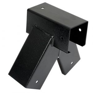 Raccord de balançoire 100° - 90/90 mm - En tôle d'acier revêtue par pulvérisation - Pour balançoire de jardin - Forme triangulaire stable en A - Avec ouvertures de montage - Diamètre : 10 mm (TRIBECCO, neuf)