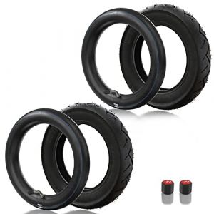 1PZ F3T-25J 2 Pneus 10x2.125 + 2 Chambres &agrave; air 10x1.90 10x1.95 10x2 10x2,125 10x2.25 (10 pouces) avec valve coud&eacute;e 45&deg; remplacement pour Scooter &eacute;lectrique Smart Self Balancing 2 roues Monocycle (1PZ, neuf)