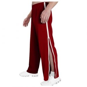 KBOPLEMQ Pantalon de R&eacute;&eacute;ducation pour Homme et Femme - Ouverture Lat&eacute;rale - Baggy - Sport - Fermeture &Eacute;clair sur le C&ocirc;t&eacute; et Jambe Large (VISNA, neuf)
