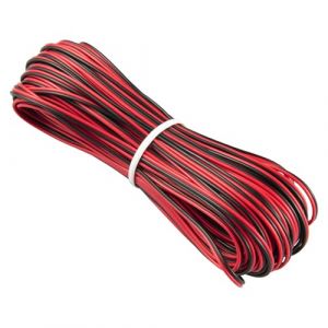 URCIANOW 22awg 20m Fil Electrique 12V Câble d'Extension LED 0,2mm 2 Fils Rouge/Noir Pour Ruban LED, Bricolage Électronique (urcianow, neuf)