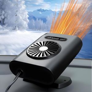 KQLHLHDYZ Chauffage de Voiture 12V, 200W D&eacute;givreur Rotatif &agrave; 360 &deg;, 2 en 1 Chauffage Desembuage de Voiture D&eacute;givreurs pour Auto, D&eacute;givreur de Pare-Brise (西安玮双商贸有限公司, neuf)