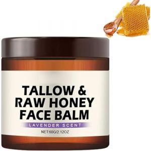 Suif et miel brut,[nouveau] baume au suif et au miel,soin de la peau au suif de b&oelig;uf,hydratant au suif de b&oelig;uf pour peaux s&egrave;ches et sensibles,cr&egrave;me raffermissante pour tous les types de peau,1Pcs (HAOHONGdianzi, neuf)
