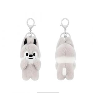 KASENFASHION Porte-clés magnétique–Pendentif skzoo douillet pour sac à dos et trousseau de clés, 10 cm, Loup gris, 10cm (Kasen fashion, neuf)