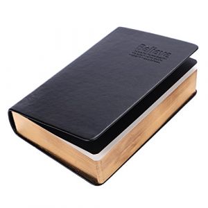 R&eacute;tro Bloc-notes en Cuir Doux A6 Calepin ultra-&eacute;pais 460 Pages Carnet de Voyage Portable Bible Calepin Carnet de Croquis Dessin Cahier Vierge avec Ruban de Marqueur Cadeau pour Hommes Femmes Religieux (LONGTENGUK, neuf)